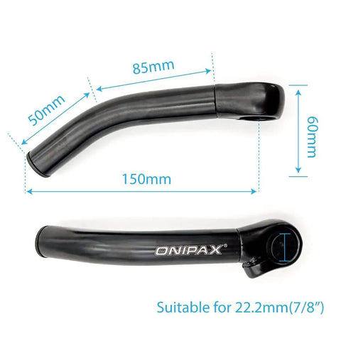 Ergonomic Aluminum Bar Ends For MTB Bikes Seven Eighth Inch Handlebar Comfortable Upgrade Pair Easy Install Reduces Fatigue