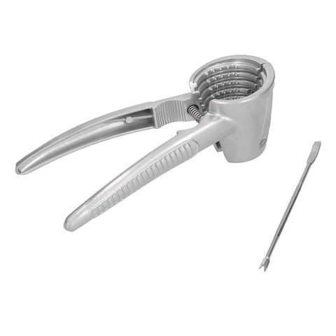 Heavy Duty Aluminum Nutcracker With Spring Loaded Crackers, Anti Slip Handle, With Two Diameter Crackers For Walnuts, Pecans, Hazelnuts