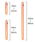 GM Climbing 16mm Nylon Sling Runner 60cm 24 Inch Fluorescent Orange, 22kN Capacity, CE and UIAA Certified, Tube Nylon Webbing