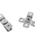 Rugged Stainless Steel 360 Degree Swivel Concealed Door Hinges For Small Swinging Doors With Damping 7KGF CM Torque Angle Positioning