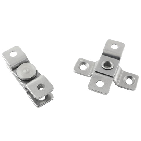 Rugged Stainless Steel 360 Degree Swivel Concealed Door Hinges For Small Swinging Doors With Damping 7KGF CM Torque Angle Positioning