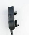 Side view of Electronic Hand Wheel Kit for CNC Machines, Six Axis MPG Pendant Handwheel with Emergency Stop, smooth design
