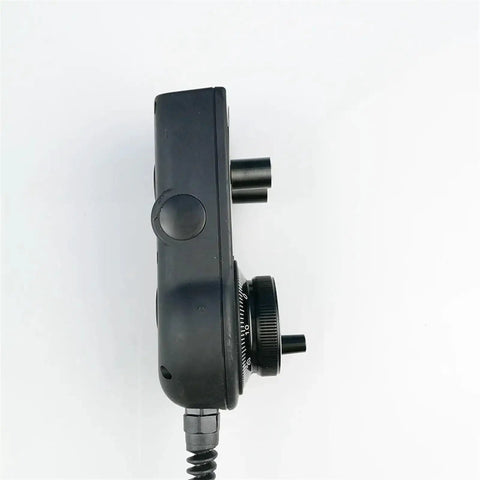 Side view of Six Axis MPG Pendant Handwheel Kit With Emergency Stop For CNC Milling And Machining