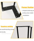 Close-up of Heavy Duty Hairpin Table Legs showcasing porous fixation and seamless welding, designed for DIY dining or coffee table use.
