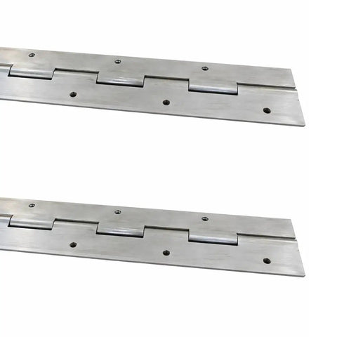 Built Like A Tank Two Pack 72 Inch Heavy Duty Aluminum Piano Hinges 2 Inch Wide.090 Thick Continuous Door Hardware.