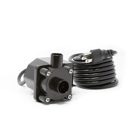 Submersible Pond Pump Kit 500 GPH 38.4W For Small Ponds Up To 1000 Gallons 6 Ft Lift with coiled power cord and debris guard.