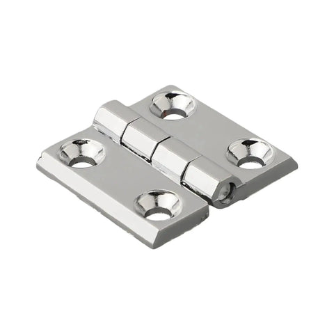 Concealed Rotating Cabinet Door Hinge Heavy Duty Zinc Alloy Butt Hinge Easy Install Wear Resistant Strong Load Bearing Silver 40x40MM