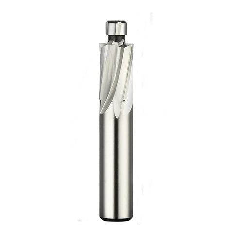 M8 1 Piece Straight Shank Counterbore End Mill Four Flute HSS End Mill for Metalworking with 12mm Shank and 14mm Cutting Edge