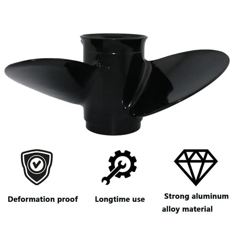 13x11 Aluminum Boat Propeller For BRP Johnson Evinrude OMC Stern Drive E TEC 40 To 75 HP Right Hand Rotation 13 Spline 3 Blade Replacement With Durable Coated Finish For Fast Acceleration And Top Speed