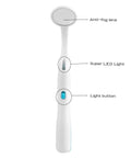 Two Pack LED Lighted Dental Mirrors For Self Check And Oral Care With Anti Fog Curved Angle Design, Dentist Grade Illumination, Easy On Off Button, ABS Handle, Great For Home Dental Exams And Easy Peasy Tooth Inspections. Anti-fog LED dental mirror with ABS handle and light button