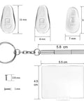 Soft Silicone Nose Pads Replacement Kit For Glasses With Screwdriver And Tweezers, includes silicone pads, screwdriver, and case