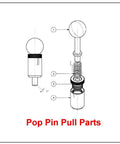 Heavy Duty Spring Loaded Pull Pin With 3/8 Inch Plunger To Get Your Shop Moving With Quick Change Weld On Steel Barrel Parts Diagram