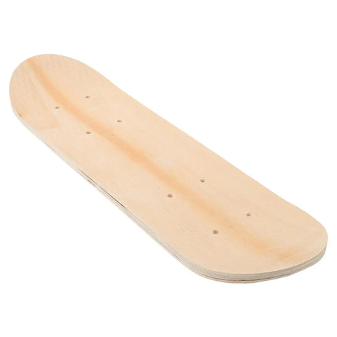 Blank Unfinished 7 Ply Wooden Skateboard Deck With Double Tail For Art Painting And Do It Yourself DIY Custom Builds Replacement Deck
