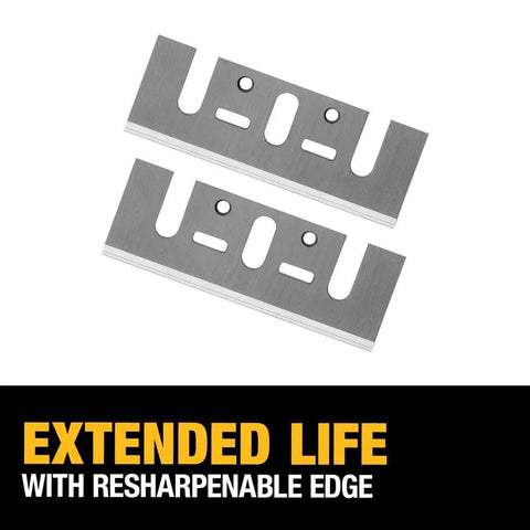 High Speed Steel Planer Blades With QuickSet Knives For Easy Setup Resharpenable Edge For Long Lasting Cuts Pro Grade Heavy Duty
