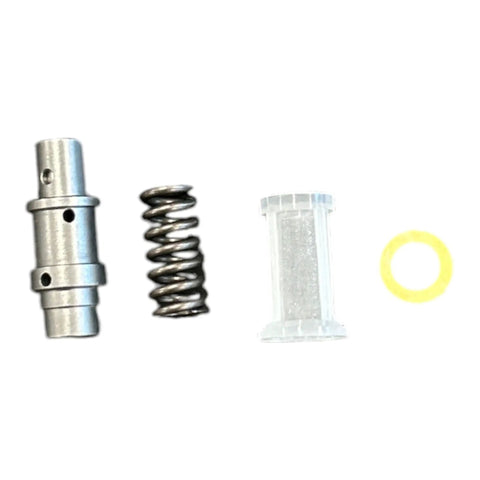 Built Tough DPA Pump Rebuild Kit Featuring Heavy Duty Piston Sleeve And Plunger Set Direct Swap Fit For Lucas Delphi Fuel Systems components displayed: steel plunger, spring, sleeve, seal ring.