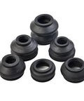 14x Ball Joint Rubber Boot Covers Track Rod End Kit With Tongue And Groove Fastening For Easy Drive Shaft Boot Replacement Multipack Pro Grade Flexible Lasting Protection For Full Lock Steering No Dismantling Required, black rubber
