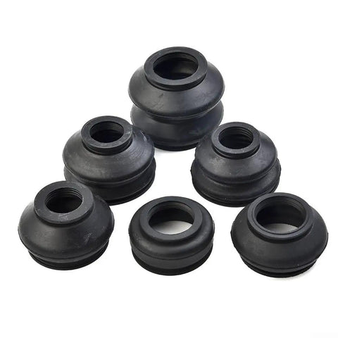 14x Ball Joint Rubber Boot Covers Track Rod End Kit With Tongue And Groove Fastening For Easy Drive Shaft Boot Replacement Multipack Pro Grade Flexible Lasting Protection For Full Lock Steering No Dismantling Required, black rubber
