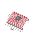 Three Pack A4988 Stepper Motor Driver Boards With Integrated Heat Sinks for Reliable Microstepping, 15x20mm size.
