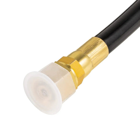 Close-up of the 16 Foot Hydraulic Steering Hose Kit For Outboard Boats Compatible With Seastar Solutions And Teleflex Marine Steering Systems