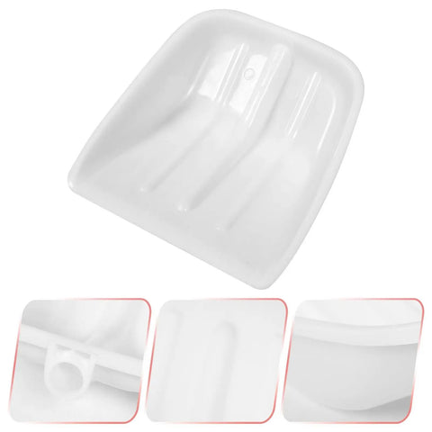 Lightweight Plastic Shovel Head Replacement For Grain Handling And Snow, Portable Polypropylene Farm Tool For Outdoor Cleanup, Easy To Carry And Versatile Shovel Head, white plastic shovel head close-up
