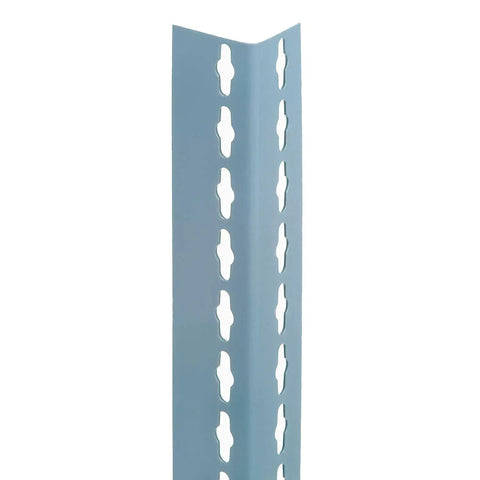 Rock Solid Heavy Duty Boltless Shelving Unit 48 X 18 X 60 Inches Steel vertical support upright with punched holes for assembly.