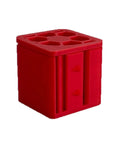 Pro Grade Label Dispenser Storage Box For Desk Organization, Space Saving Label Organizer Container For Home Office, Kitchen, Retail And Workshop, Easy Access Label Holder And All In One Storage Solution, red plastic box with compartments