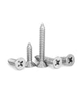 Heavy Duty 304 Stainless Steel Flat Head Phillips Self Tapping Screws Size 12 By 1 Inch For Sheet Metal And Wood