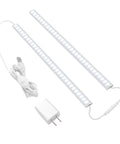 Under Cabinet Lighting Kit With Two 12 Inch LED Light Bars, Dimmable Plug In, Cold White 6000K