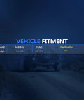 Vehicle fitment chart for Dodge Ram 1500 1994-1999, detailing application and model suitability.