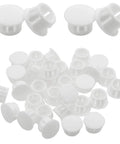 White 13mm Hole Caps And Hole Plugs 30 Pack For Panel End Caps And Tubing Posts Flush Mount Snap In Covers For Chairs Tables And Furniture Fits 12.5–13mm Holes 17mm Cap Diameter 11mm Height