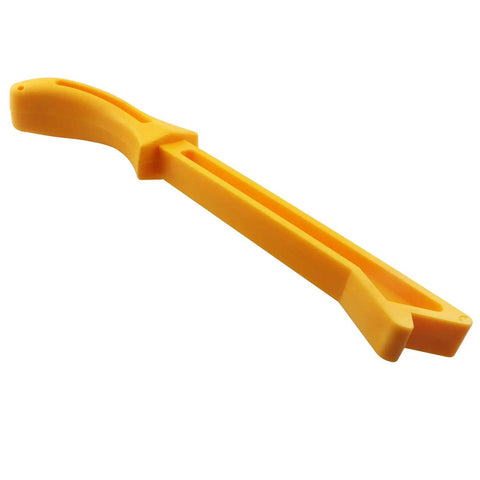 Yellow Push Stick For Table Saw Safety, Ergonomic Woodworking Push Feeder Tool With High Visibility Handle, Durable Pusher For Cutting Saws