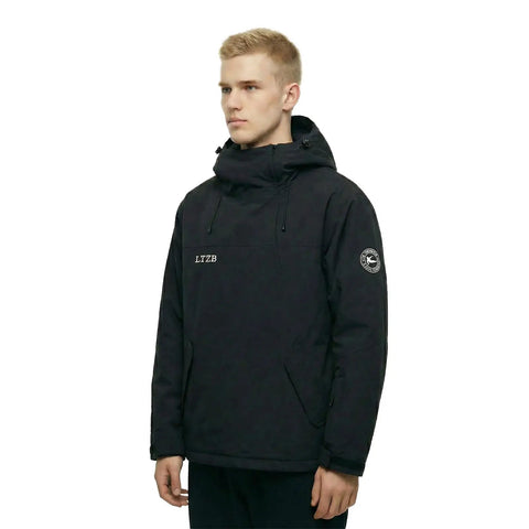 Mens Ski Jacket Pullover Snowboard Coat For Winter Waterproof Warm Insulated Outerwear For Snowboarding And Hiking