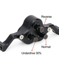 Underdrive 30 Percent Aluminum Transfer Case Gearbox For One Tenth RC Crawler Cheater Rigs With 70mm Width And Three Shaft Options