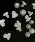 Grab This Super Cool Transparent Silicone Rubber Washer Assortment Featuring Snap-On Hole Plugs And T Type End Caps To Seal Gaps Perfectly For Any Epic DIY Hack Or Home Repair Job Without Missing A Beat Or Suffering Annoying Leaks. clear silicone plug assortment, pack of 10