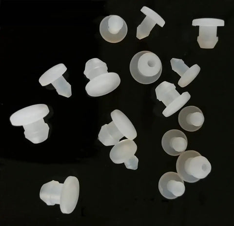 Grab This Super Cool Transparent Silicone Rubber Washer Assortment Featuring Snap-On Hole Plugs And T Type End Caps To Seal Gaps Perfectly For Any Epic DIY Hack Or Home Repair Job Without Missing A Beat Or Suffering Annoying Leaks. clear silicone plug assortment, pack of 10