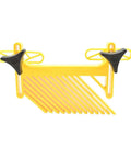 Hardcore Table Saw Featherboard Locks Tight On Standard Thirty Four X Three Eight Inch Miter Slots To Shut Down Kickback And Keep Rip Cuts Straight Shooter with yellow durable composite design.