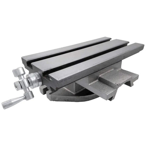 Heavy Duty Compound Slide Table 5.5 By 12 Inches Featuring Dual Axis Travel Built Like A Tank For Milling Drilling Microscope Staging.