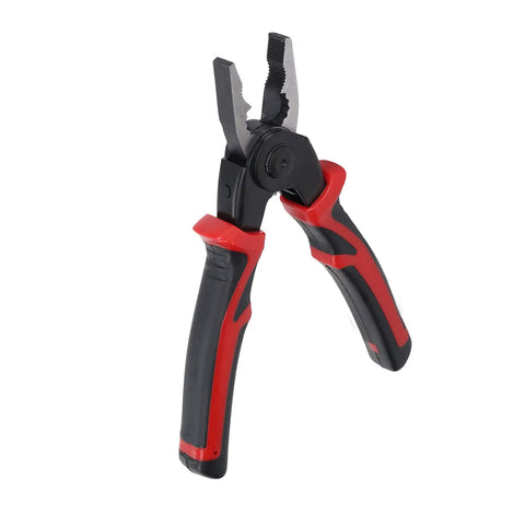 5 In 1 Wire Stripper And Handy Multifunction Pliers Set with black and red grips, Alloy Steel Heavy Duty Cutter For AWG 10 To 22