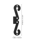 Premium Four Pack Carbon Steel Barn Door Hinge Hardware In Matte Black For Smooth Sliding Operation tool-free setup 12.50cm long hinge