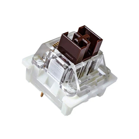 Brown Switch Upgrade Pack For Mechanical Keyboards: 3 Pin Tactile RGB Dustproof Switches, Swap Friendly, Compatible With Cherry MX And Gateron Browns, Fits Redragon And Other MX Style Boards, Pack Of 72 clear 3-pin tactile switch