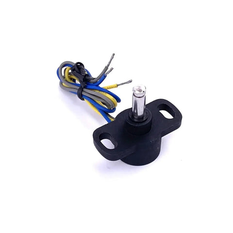 Angular Displacement Sensor WDA-D22-A Absolute Encoder for Precise Angle Measurement, No-Contact Magnetic Angle Sensor With High Resolution, Low Drift, Excellent Linearity, Wide Temperature Range, Rugged For Water And Oil, Vibration And Impact, black wired mount