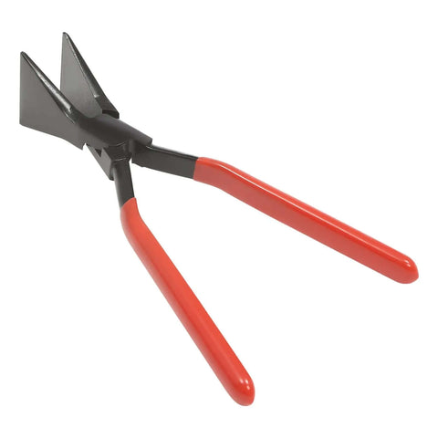 3 Piece Bending Pliers Set for Sheet Metal and Auto Repair, straight plier with red handles, heavy duty carbon steel