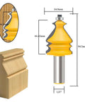 Workhorse One Half Inch Shank Router Bit Set, 10 Pc Woodworking Carbide Cutters For precise profiles on doors and cabinets