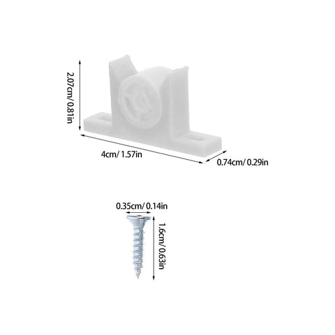 Cabinet Door Catch Hardware Kit With Screws Durable Plastic Ball Clips For Cabinets And Closets Easy Install Breakage Resistant Latch Set