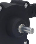 Heavy Duty Electric Drill Powered Sump Pump showing durable black housing and metal shaft for efficient fluid transfer.
