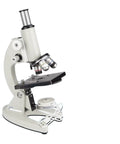 All Metal Optical Microscope 40X 2400X For School And Home Lab Monocular Head Rotatable 3 Objective Turret on white background