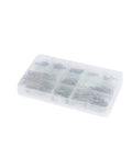 420 Piece Cotter Pin Kit With Split Pins And R Clips in plastic case for trailer hitches, mowers, automotive