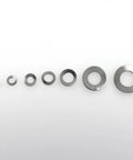 Beefy Stainless Steel Wave Washer Kit With Seven Common Sizes M3 To M12 For Electrical Connections In Domestic Appliances Automotive And Marine Use Corrosion Resistant 304 Stainless Steel, seven washers