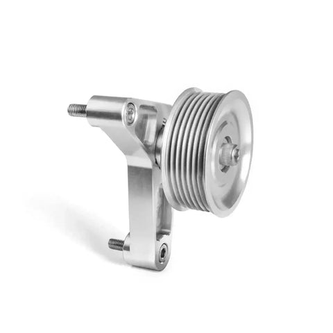 Heavy Duty Adjustable Aluminum Idler Pulley Kit For K-Series Honda Civic And Integra K24 Swap With Belt That Fits Direct Bolt On No Mods Needed Perfect Fit And Reliable Performance For Your JDM Ride. 74mm aluminum pulley