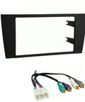 Double Din Dash Mount Kit With Wire Harness For Quick Plug And Play Installation Of Aftermarket Radio In Factory Dash For 1997 1998 1999 ES300 Black ABS Finish OEM Look Vehicle Specific Fit Easy DIY Install